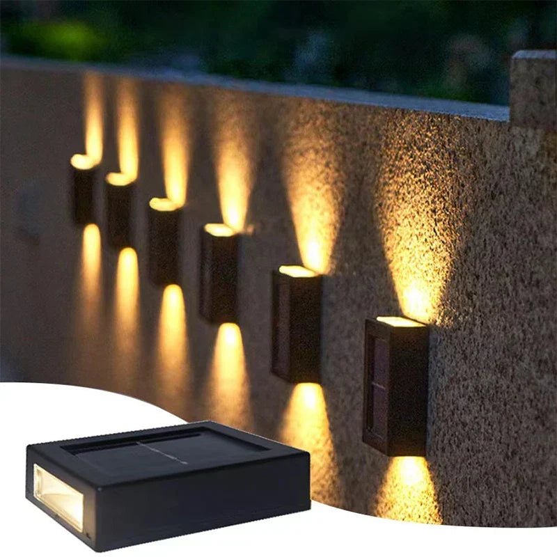 Lampă solară contemporană de perete, rezistentă la apă | Ormexis