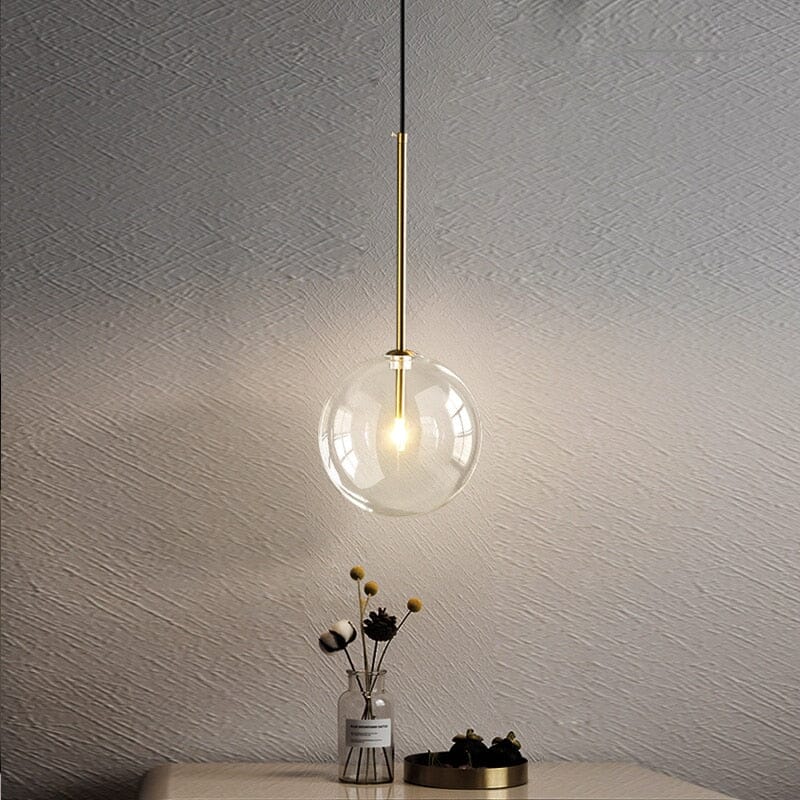 Suspensions en globe de verre pour cuisines et chambres modernes