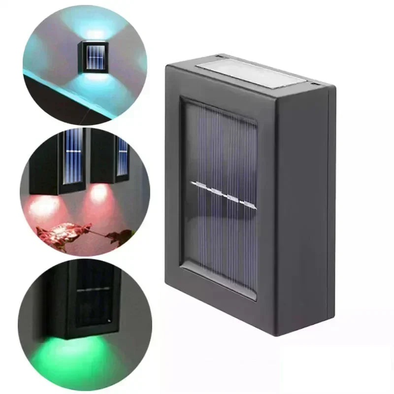 Lampă solară contemporană de perete, rezistentă la apă | Ormexis