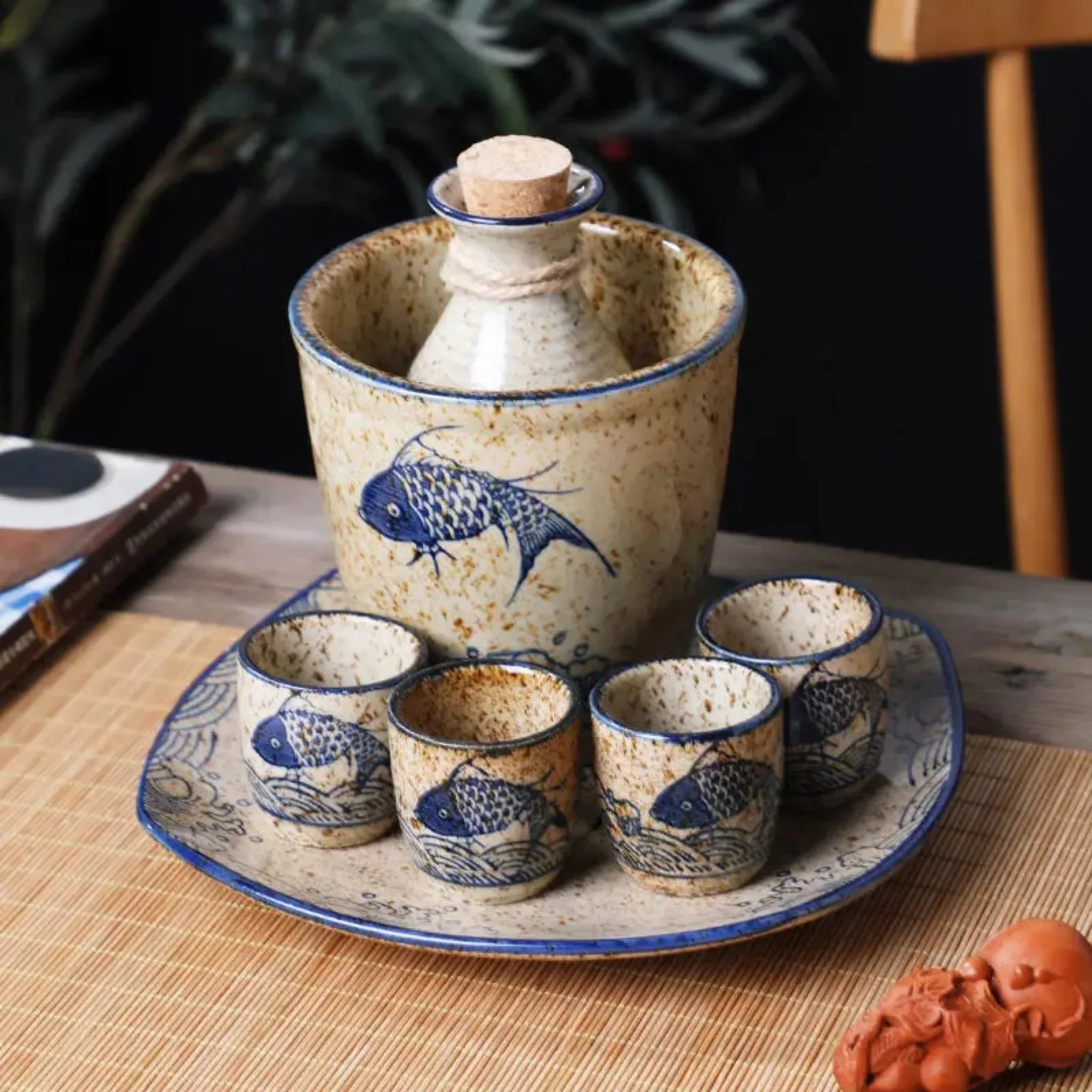 Koi Ceramic Sake Set | Ormexis