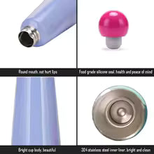 Elegant Steel Hydration Bottle With Insulated Design And Two Tone Finish