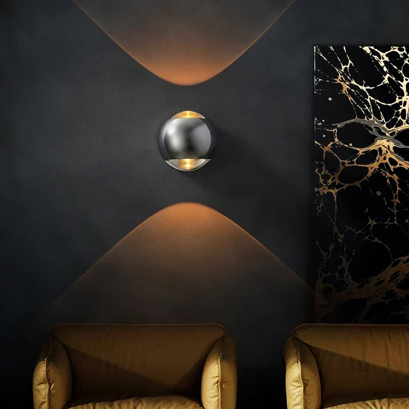 Zenith Brass Orb Sconce | Ormexis