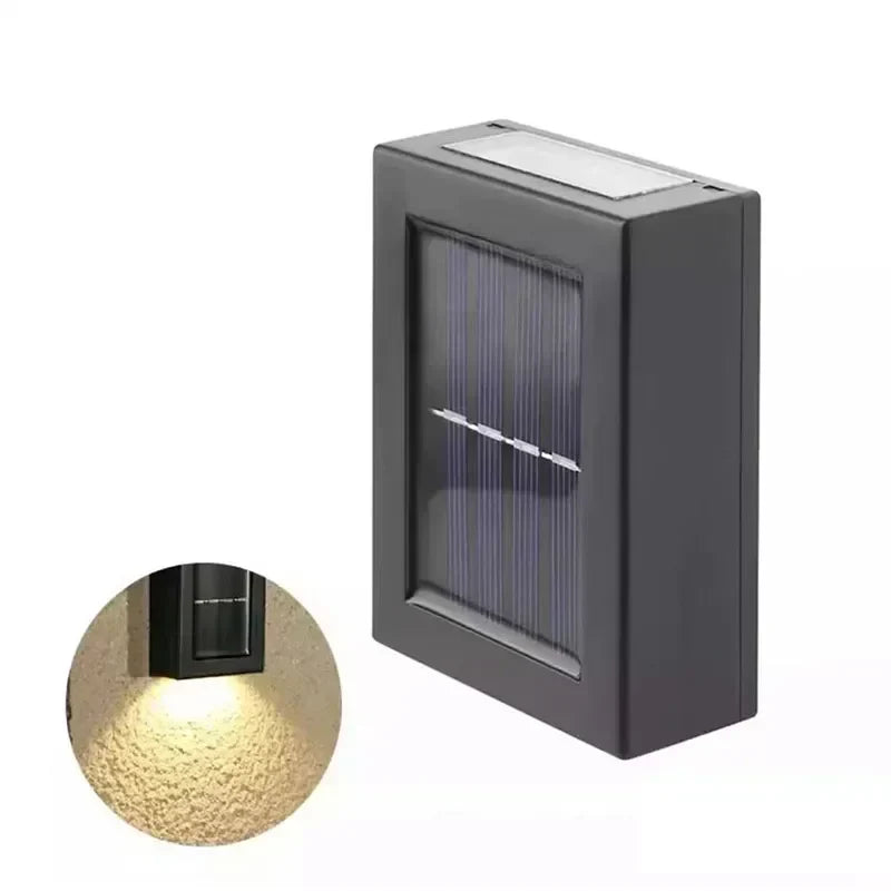 Lampă solară contemporană de perete, rezistentă la apă | Ormexis
