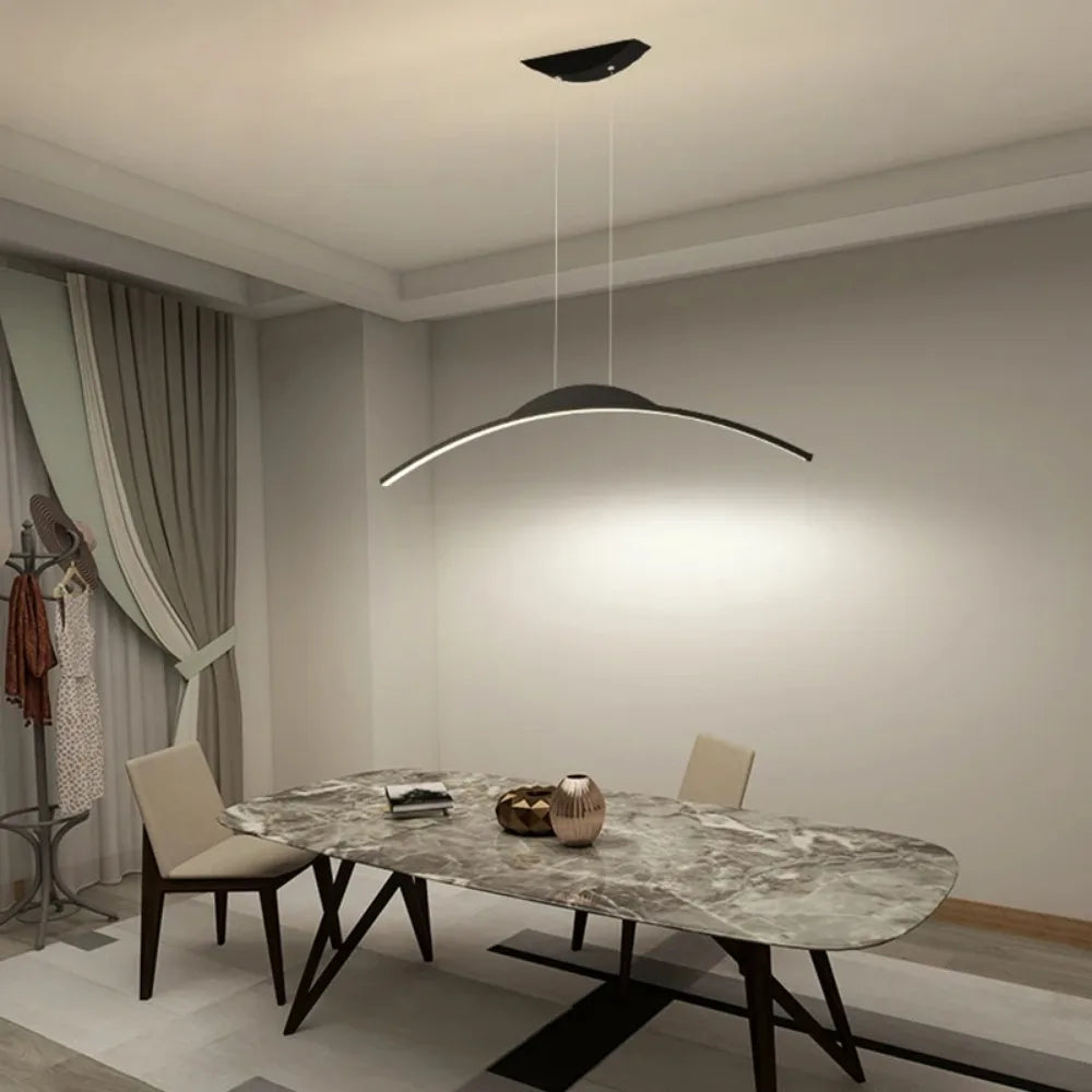 Bogenförmige Halo-LED-Pendelleuchte | Ormexis
