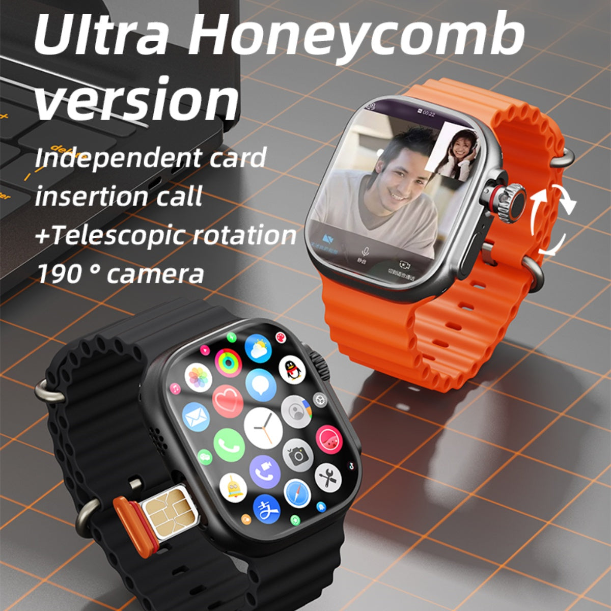 S9 Ultra 4G Smartwatch With AMOLED Display And Rotating Camera For Seamless Connectivity