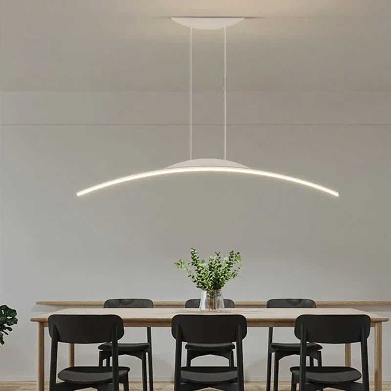 Bogenförmige Halo-LED-Pendelleuchte | Ormexis
