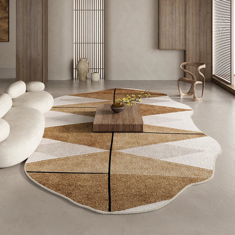 Abstract Patchwork Contour Area Rug | Ormexis