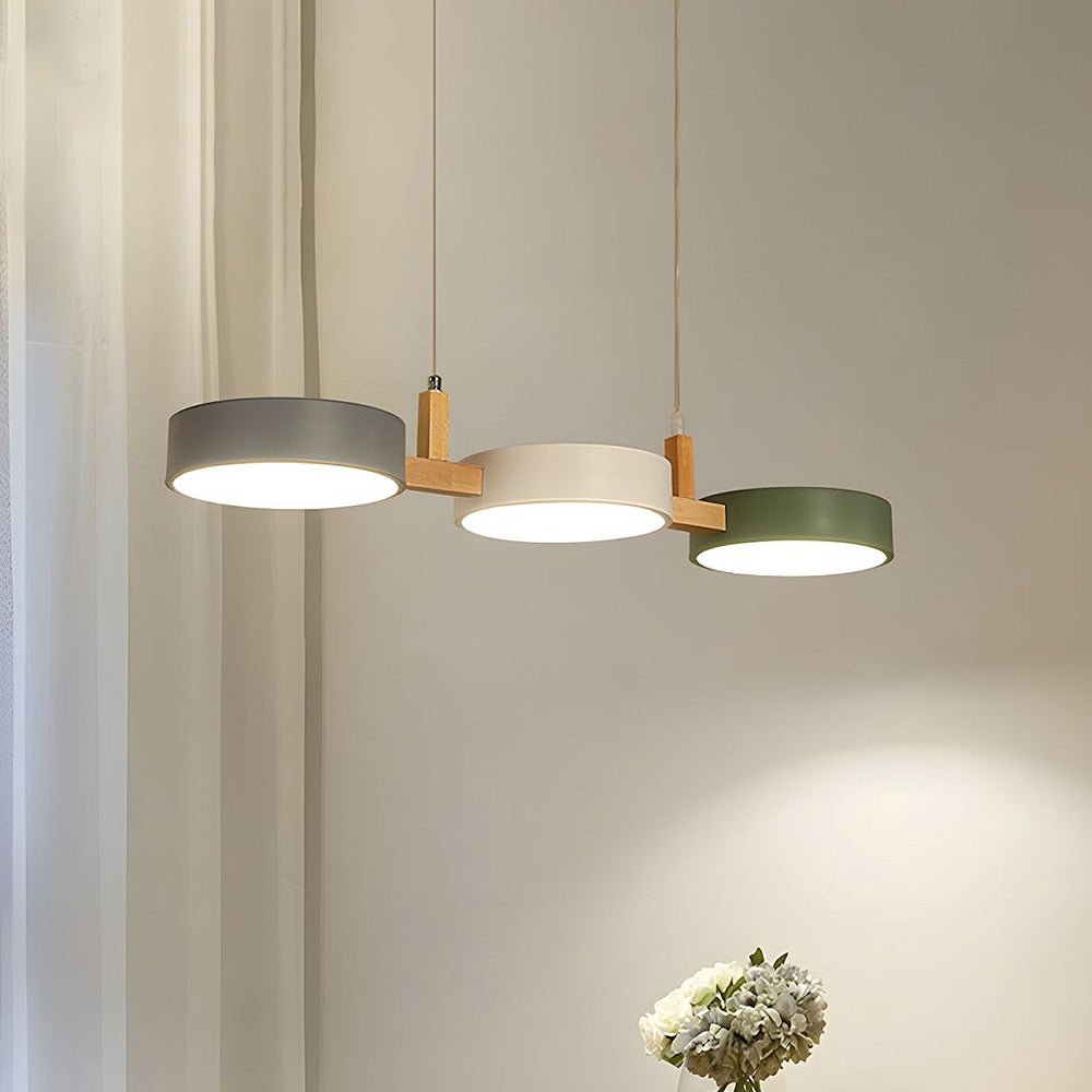 Lámpara colgante nórdica LED AuroraLume con cálida luz acogedora para espacios de estar
