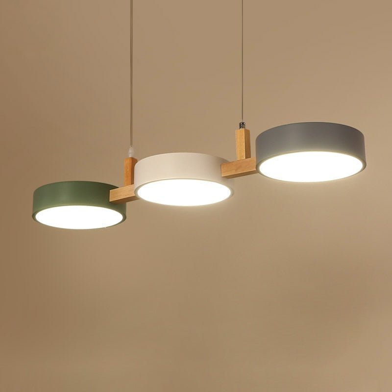 Lámpara colgante nórdica LED AuroraLume con cálida luz acogedora para espacios de estar