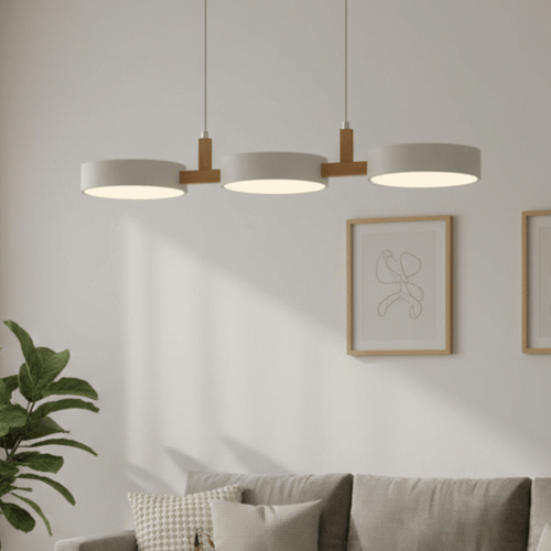 Candeeiro de Teto Nordic AuroraLume LED com Brilho Quente e Aconchegante para Espaços de Estar