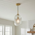Ribbed Crystal Bell Pendant Light | Ormexis