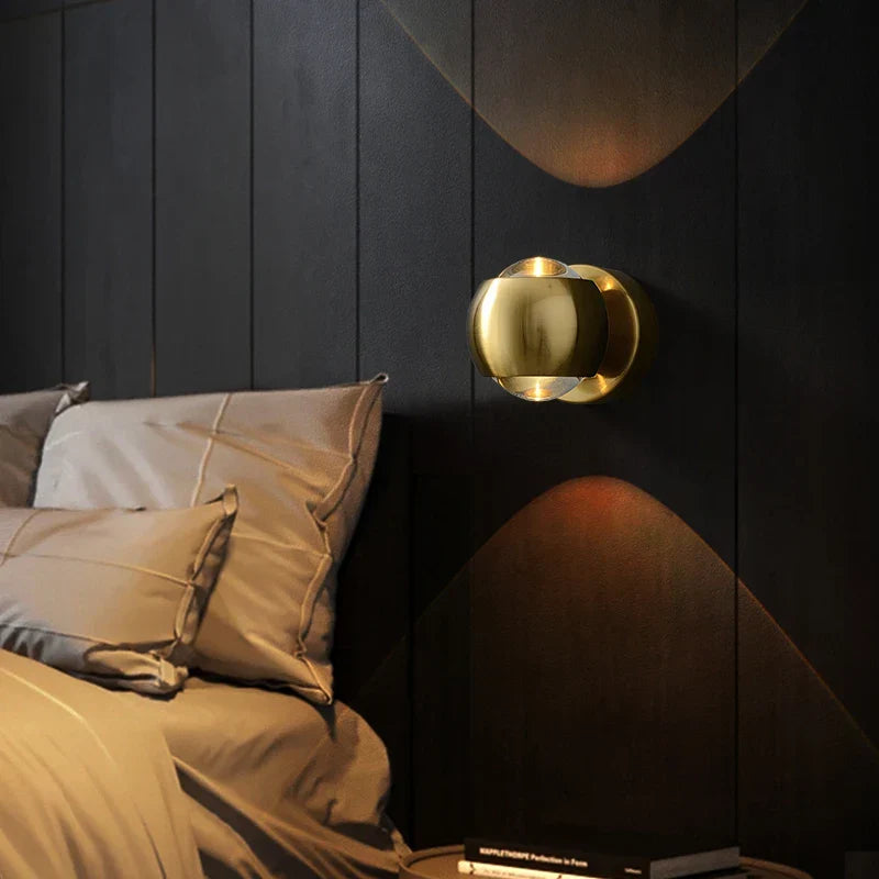 Zenith Brass Orb Sconce | Ormexis