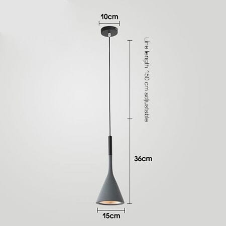 Lampa suspendată minimalistă Liora cu cablu reglabil pentru orice spațiu