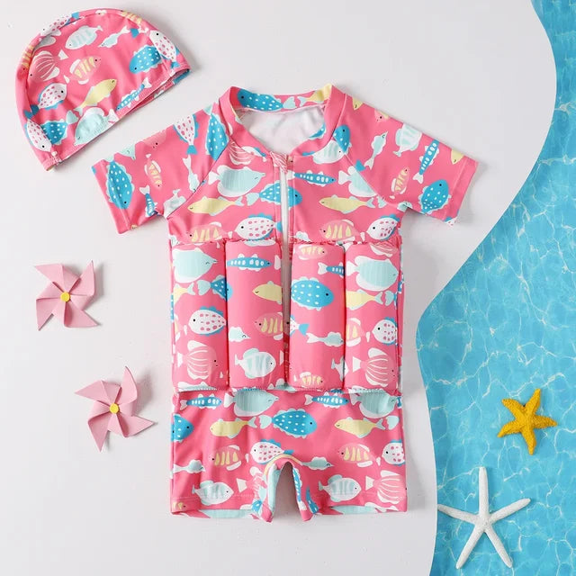 Gilet de sauvetage flottant SafeSwim pour enfants avec ajustement réglable et confort