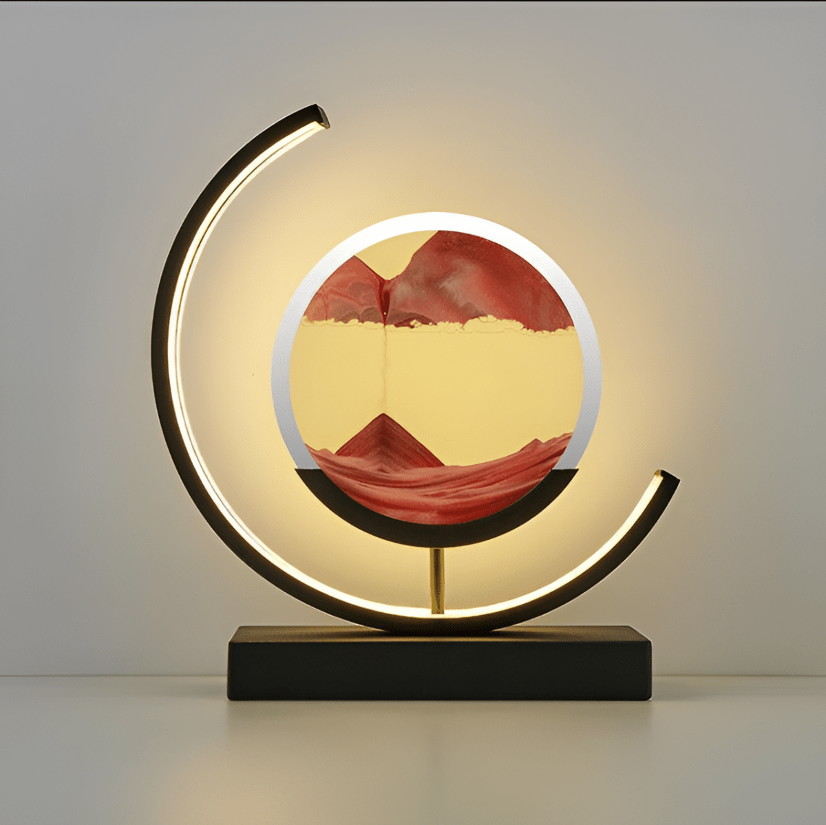 Písečná lampa Sand Glow s uklidňujícím pohybem a náladovým osvětlením