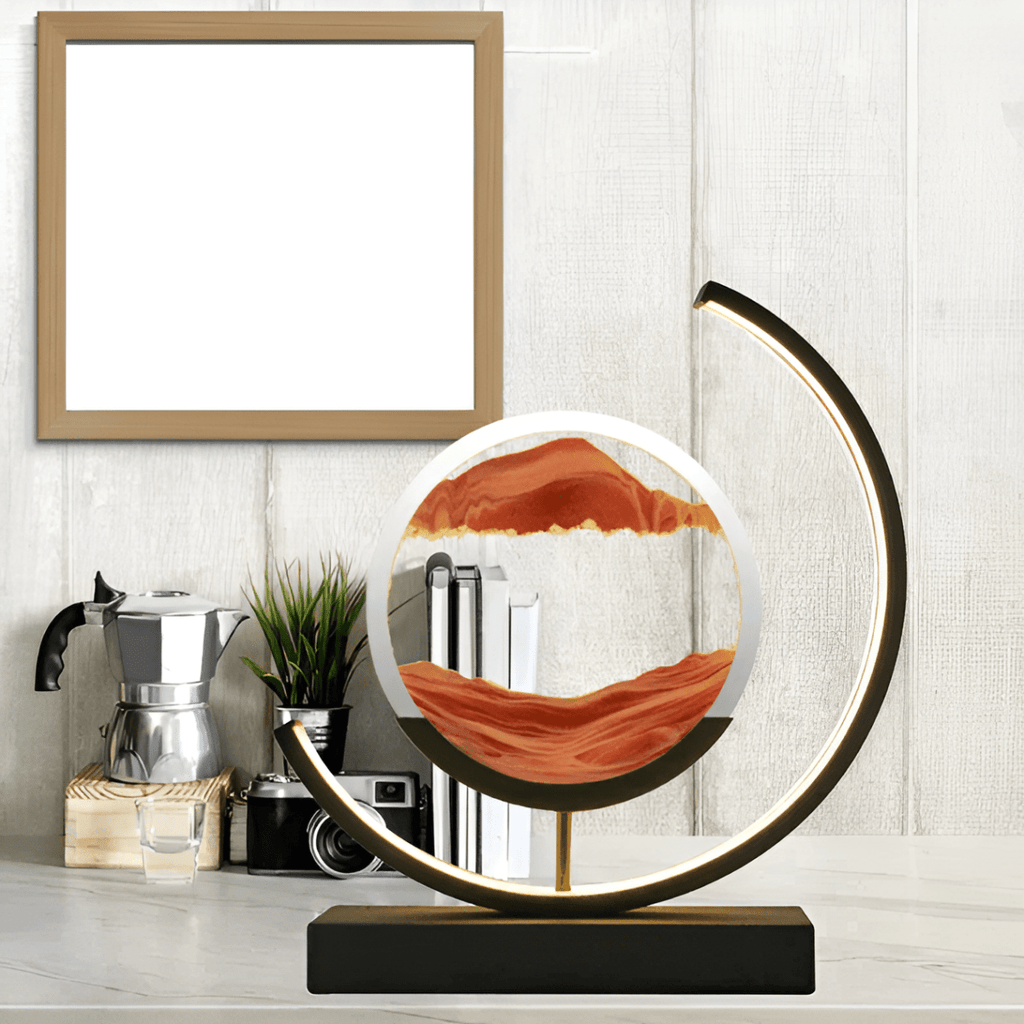 Písečná lampa Sand Glow s uklidňujícím pohybem a náladovým osvětlením
