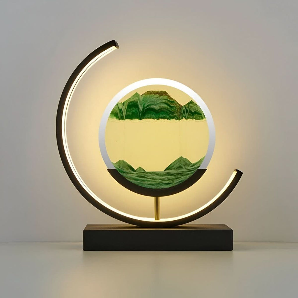 Písečná lampa Sand Glow s uklidňujícím pohybem a náladovým osvětlením