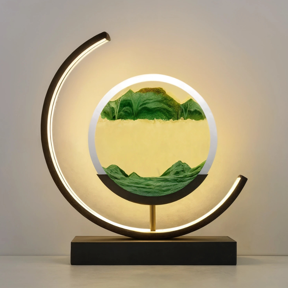 מנורת שולחן Sands Of Time עם אור אווירה רך LED