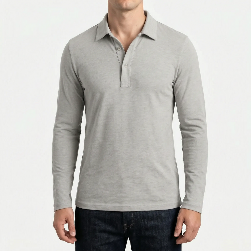 Langærmet Polo Shirt - Arbejdsdagsstil - Ormexis