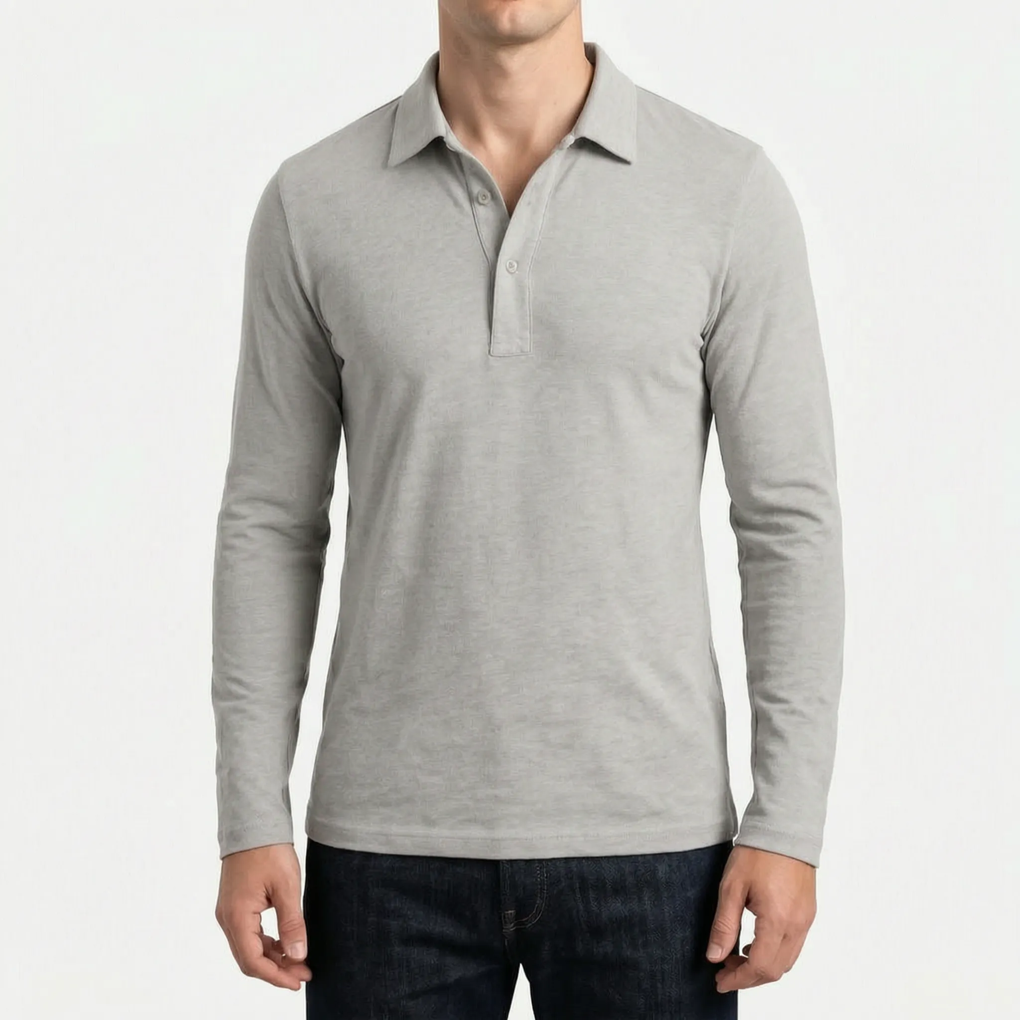 Langærmet Polo Shirt - Arbejdsdagsstil - Ormexis