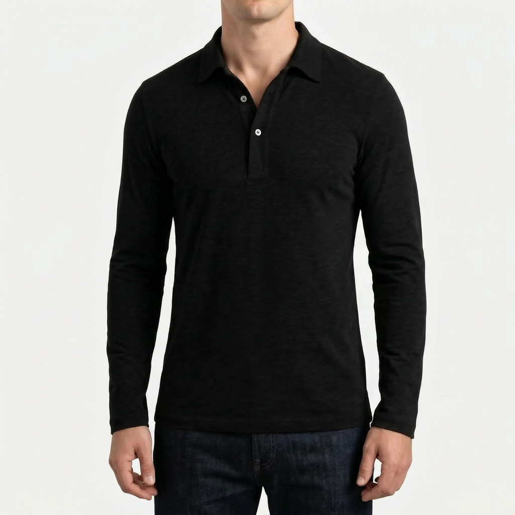 Langærmet Polo Shirt - Arbejdsdagsstil - Ormexis