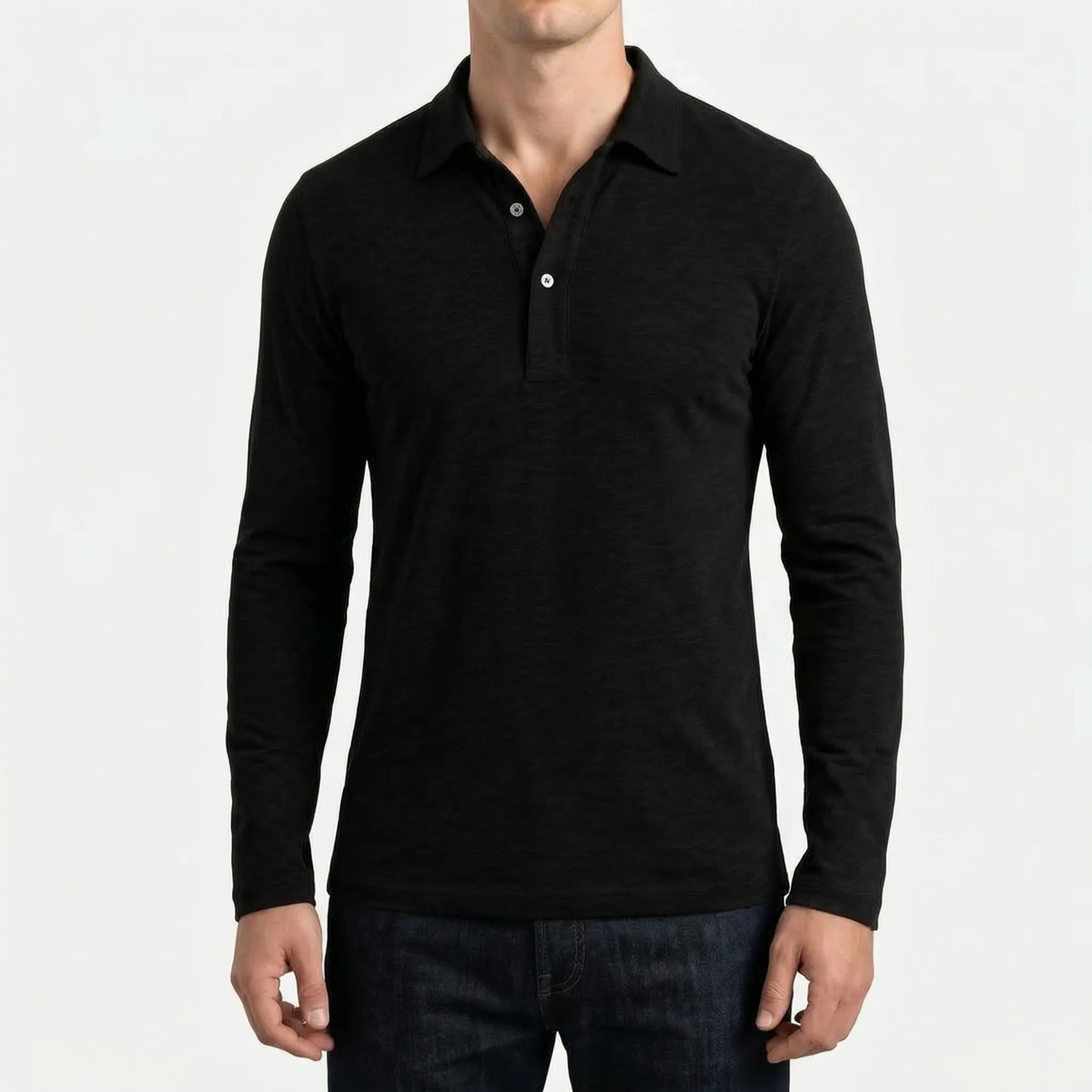 Langærmet Polo Shirt - Arbejdsdagsstil - Ormexis