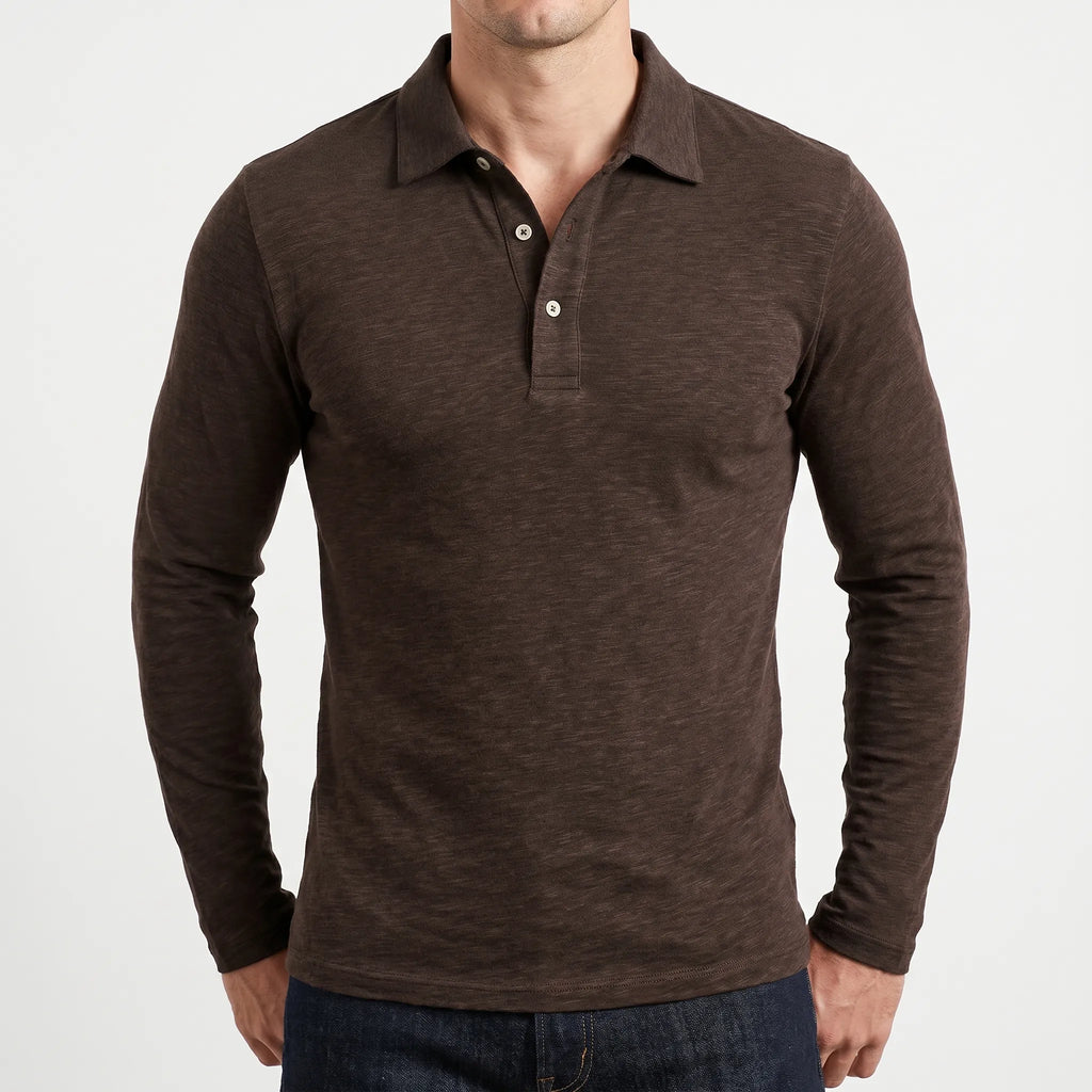 Langærmet Polo Shirt - Arbejdsdagsstil - Ormexis