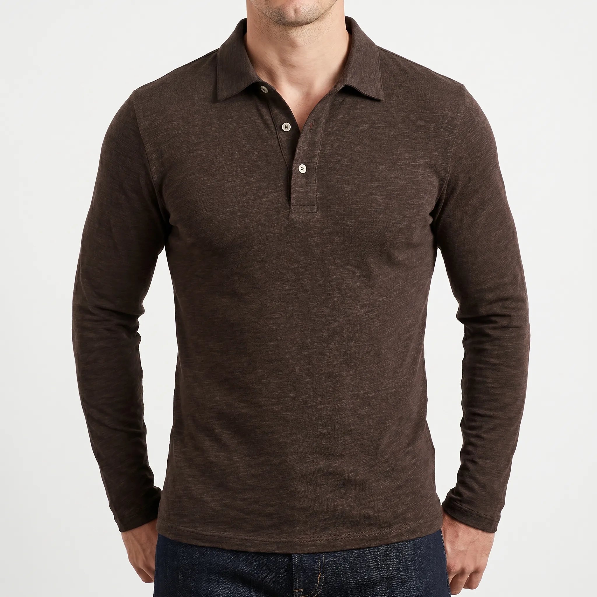 Langærmet Polo Shirt - Arbejdsdagsstil - Ormexis