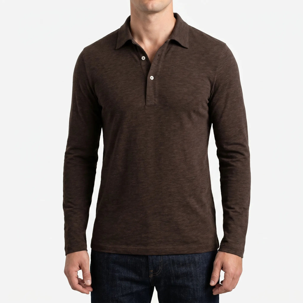 Langærmet Polo Shirt - Arbejdsdagsstil - Ormexis