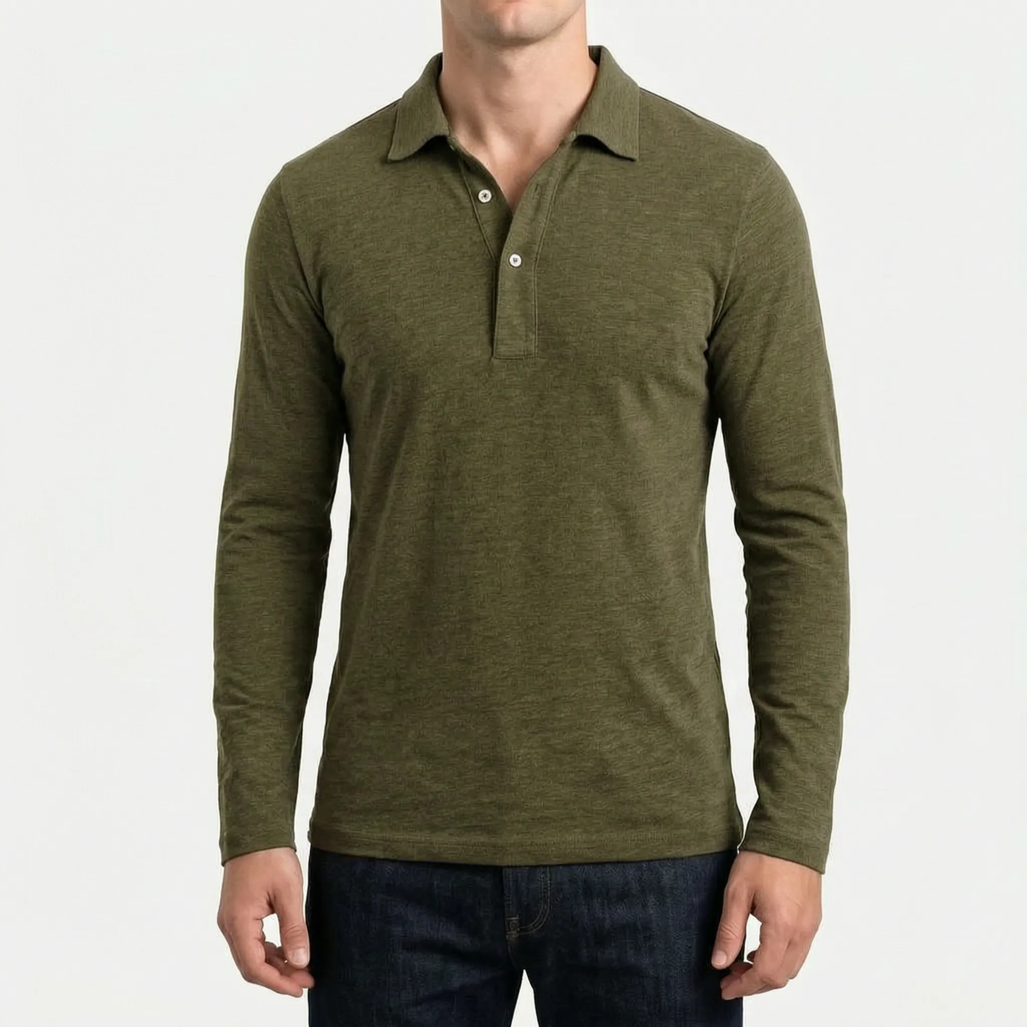 Langærmet Polo Shirt - Arbejdsdagsstil - Ormexis