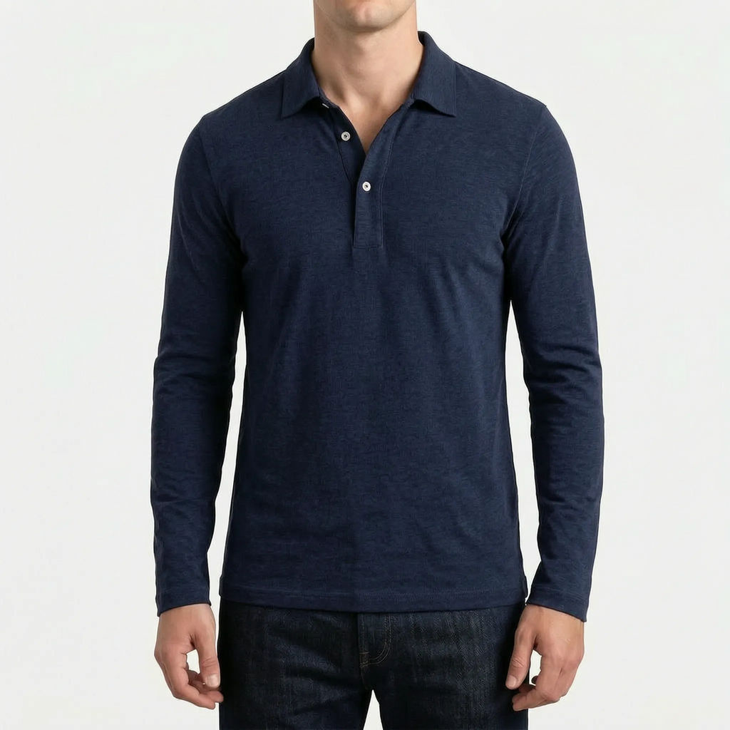 Langærmet Polo Shirt - Arbejdsdagsstil - Ormexis