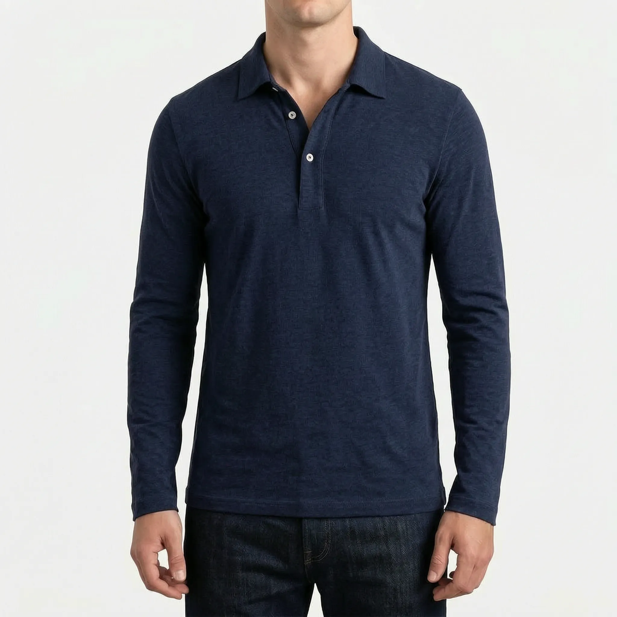 Langærmet Polo Shirt - Arbejdsdagsstil - Ormexis