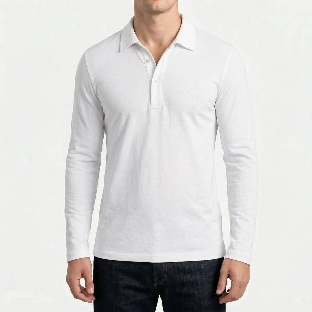 Langærmet Polo Shirt - Arbejdsdagsstil - Ormexis