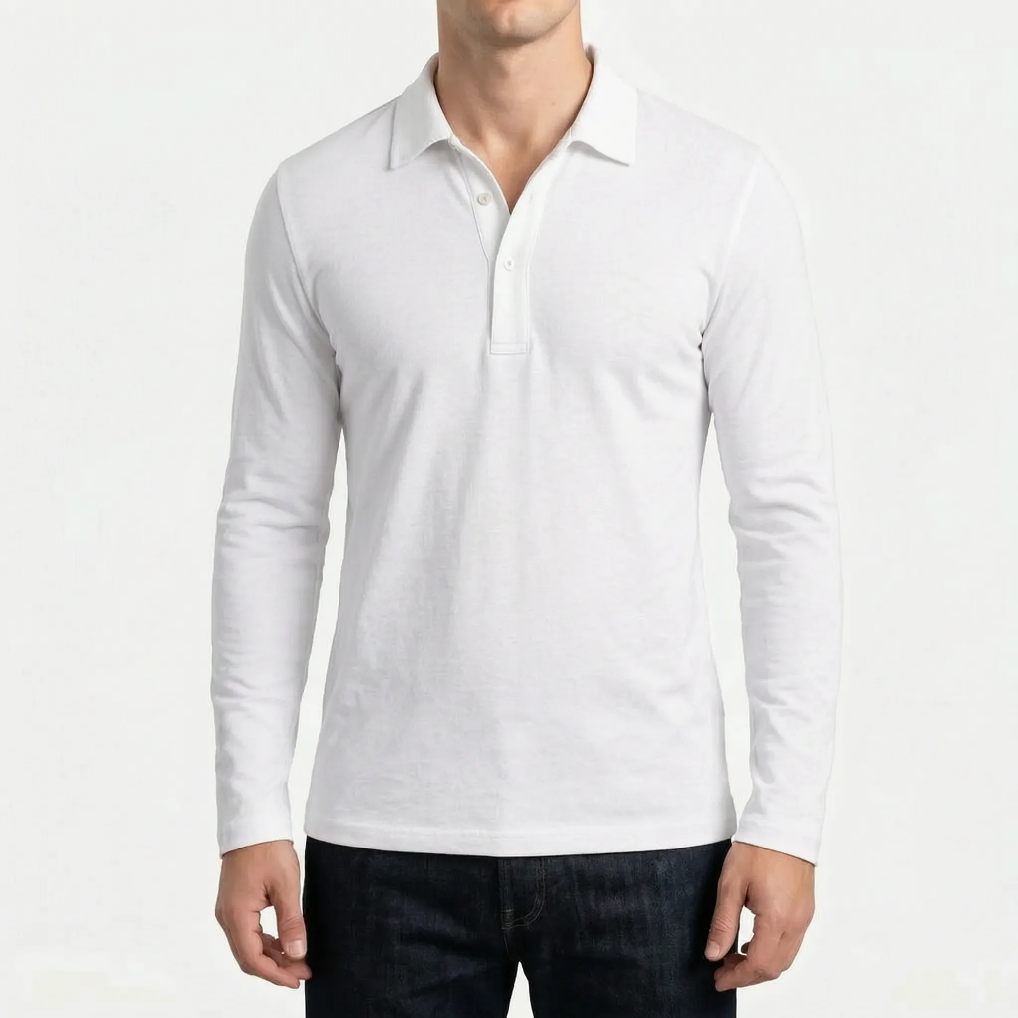 Langærmet Polo Shirt - Arbejdsdagsstil - Ormexis