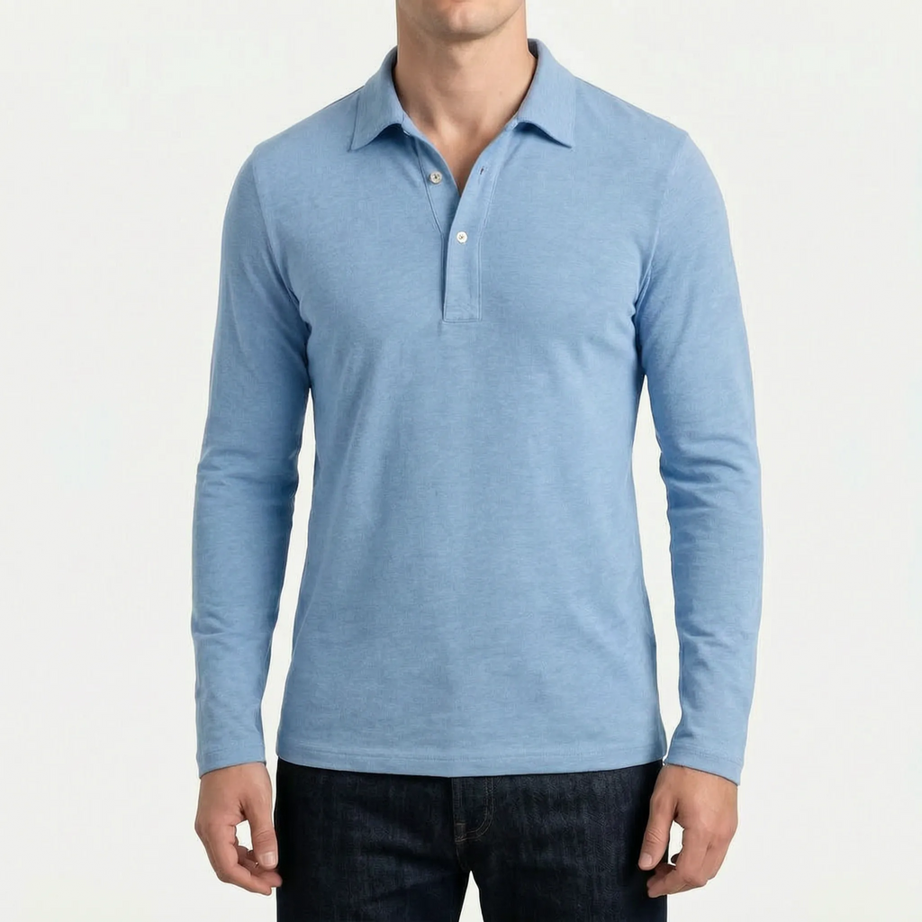 Langærmet Polo Shirt - Arbejdsdagsstil - Ormexis