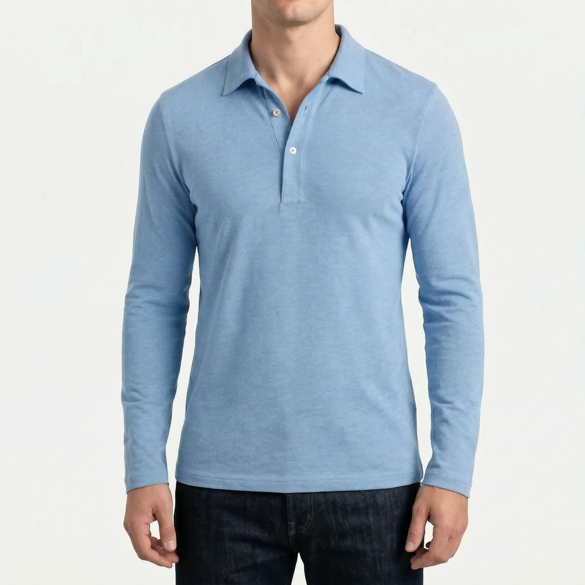 Langærmet Polo Shirt - Arbejdsdagsstil - Ormexis