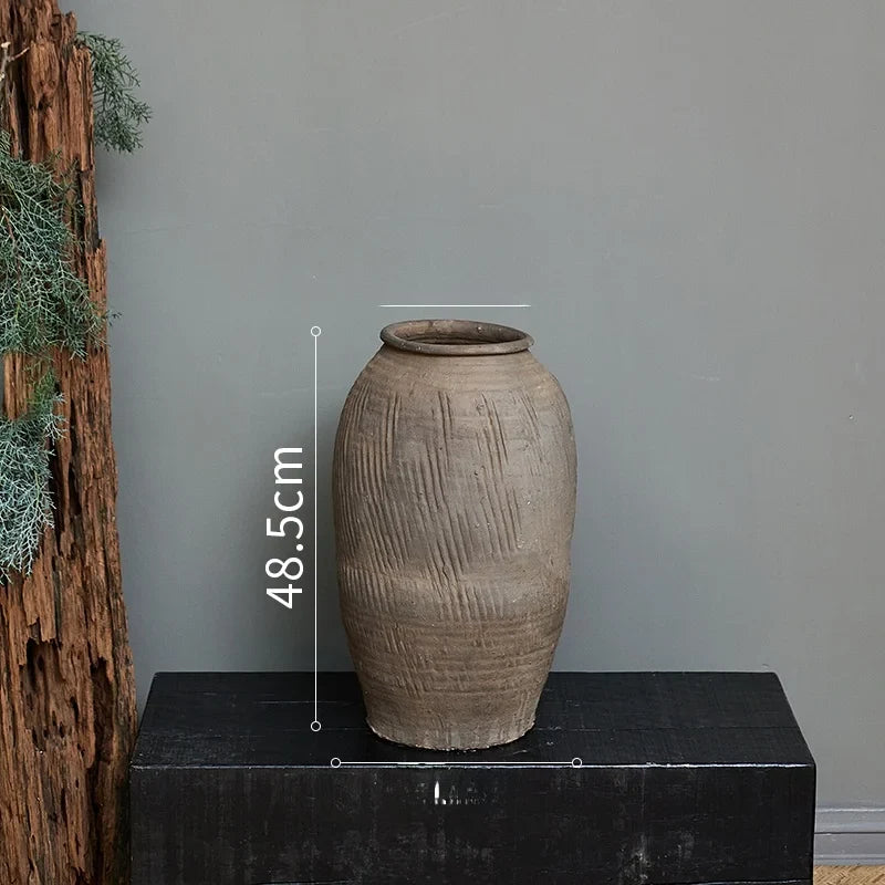 Stor siennafarget terrakottavase | Ormexis