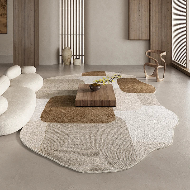 Abstract Patchwork Contour Area Rug | Ormexis
