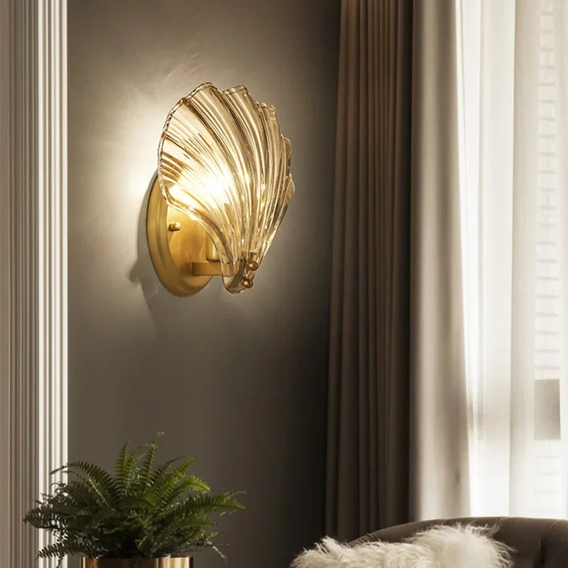Art Nouveau Shell Wall Sconce | Ormexis