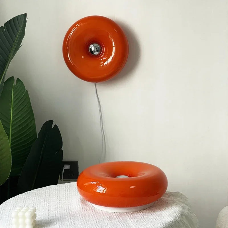Glänzende Donut-Tischleuchte | Ormexis