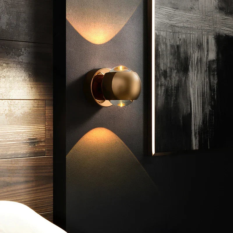Zenith Brass Orb Sconce | Ormexis