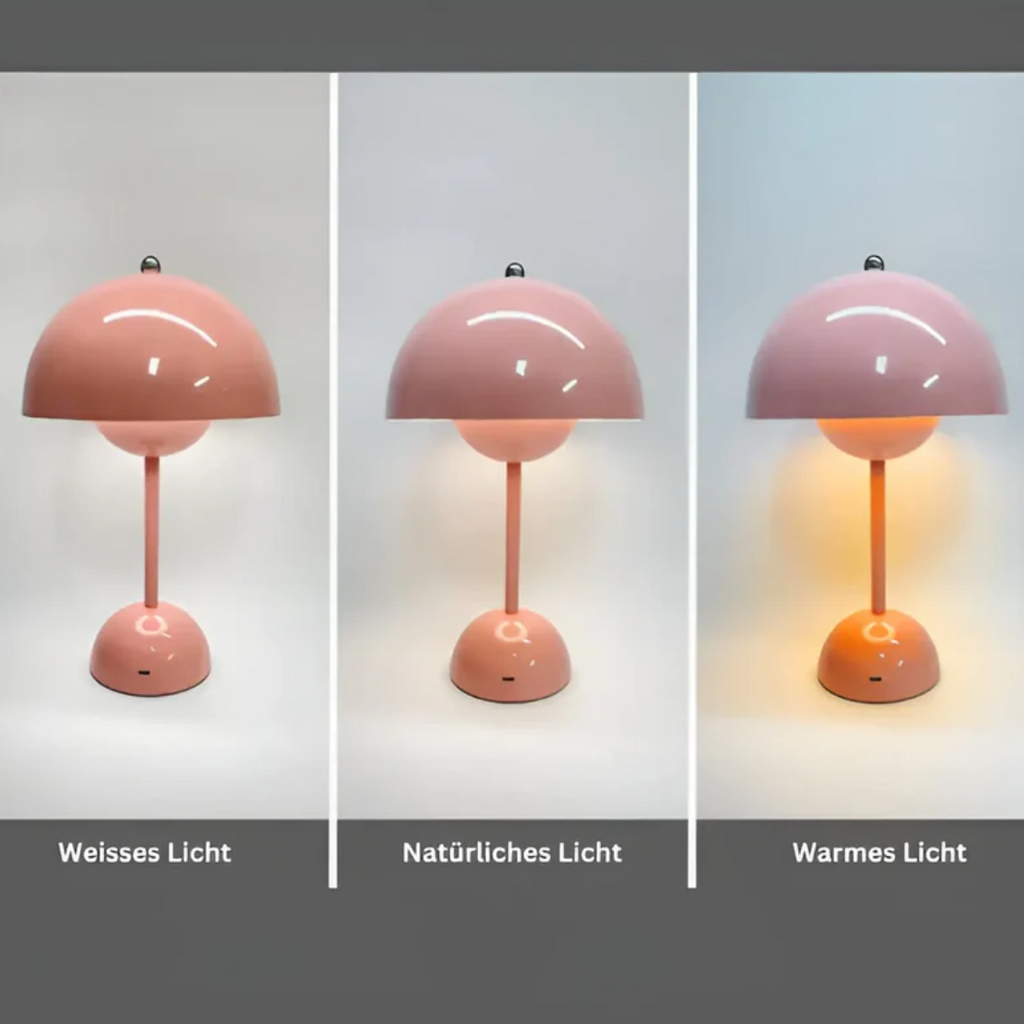 Nordische Tischlampe mit kabelloser Steuerung und dimmbarer Helligkeit