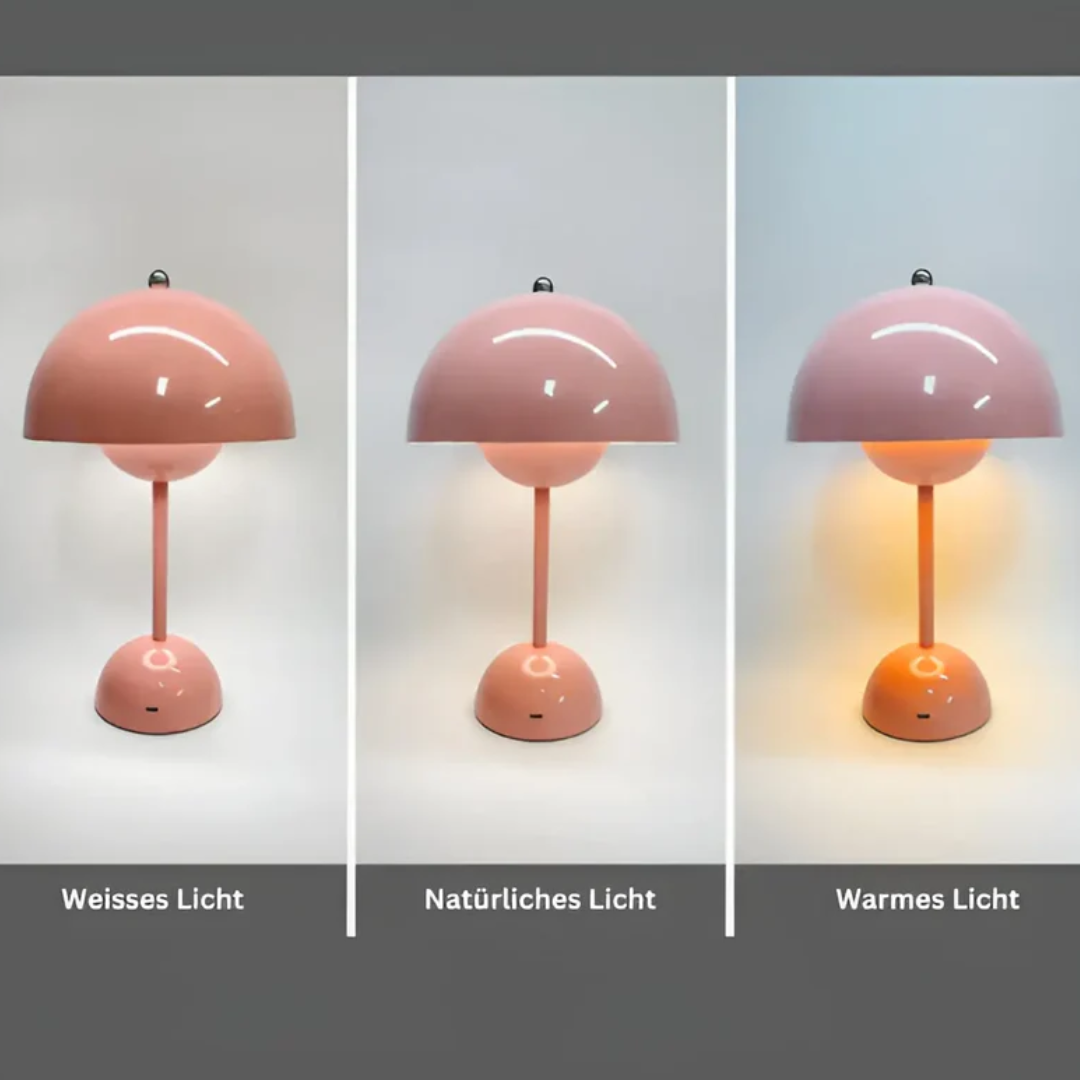 Nordische Tischlampe mit kabelloser Steuerung und dimmbarer Helligkeit