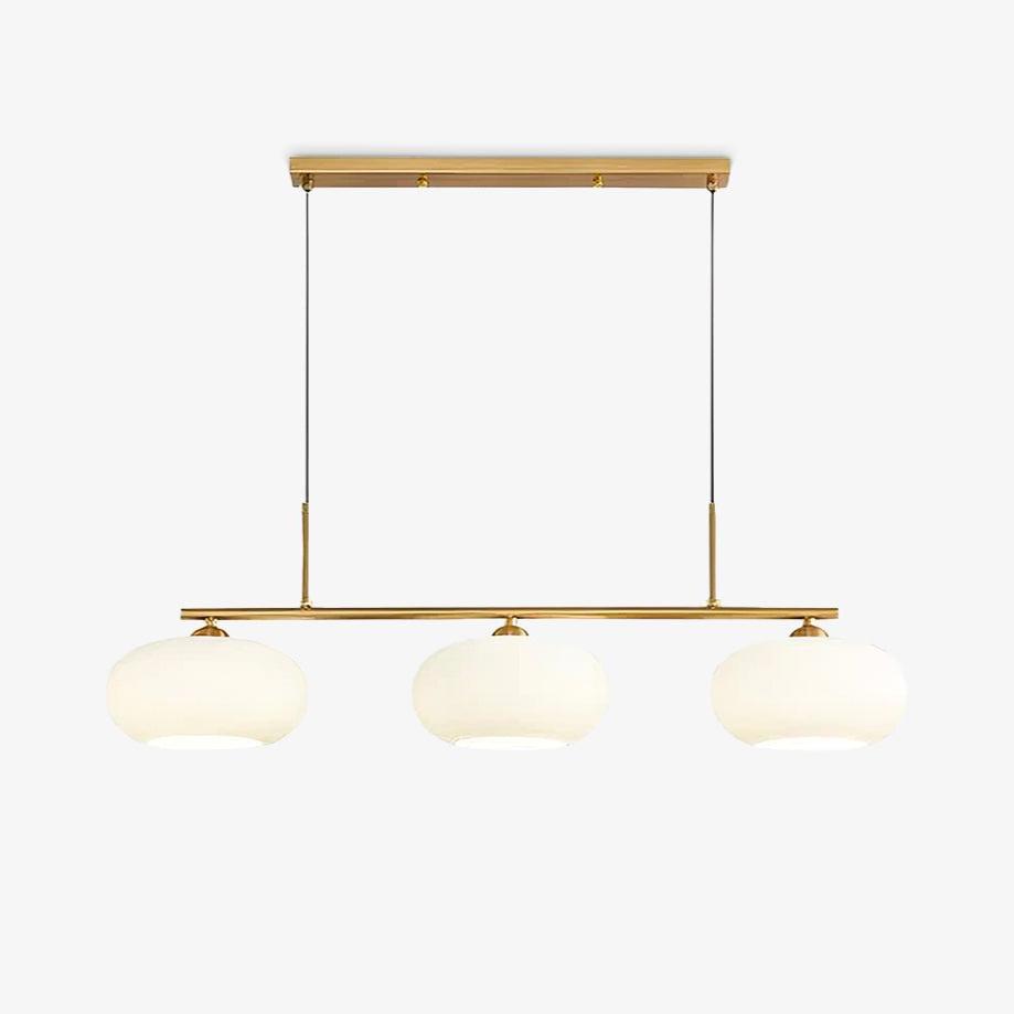 Lámpara colgante de techo contemporánea con 3 luces y globos de vidrio | Ormexis