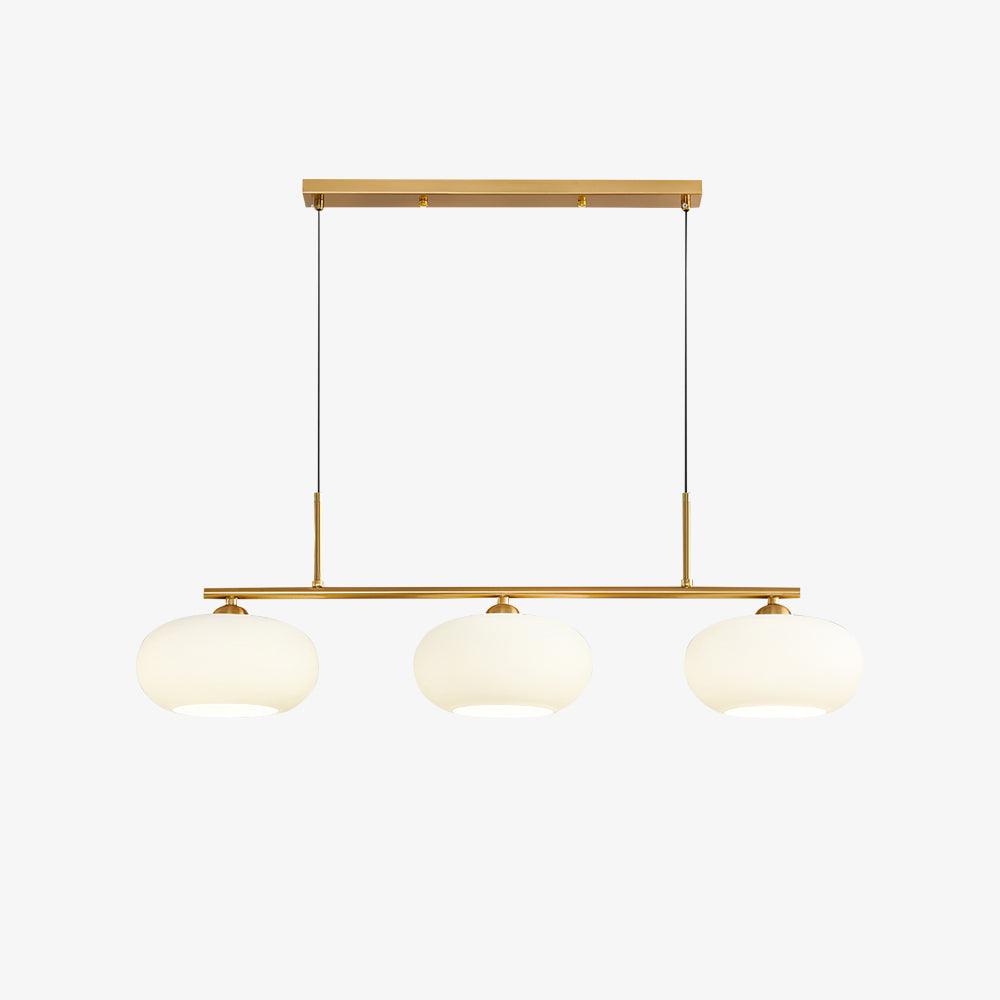 Lámpara colgante de techo contemporánea con 3 luces y globos de vidrio | Ormexis
