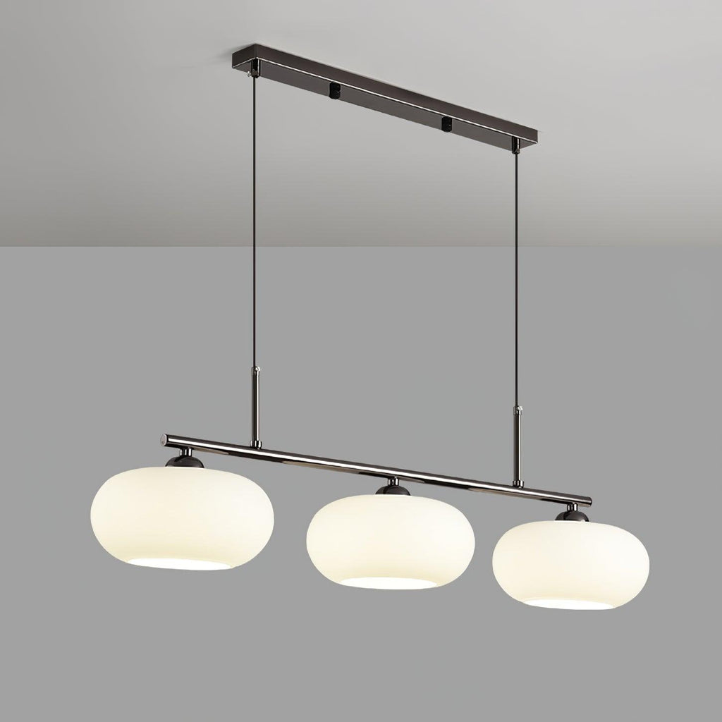 Lámpara colgante de techo contemporánea con 3 luces y globos de vidrio | Ormexis