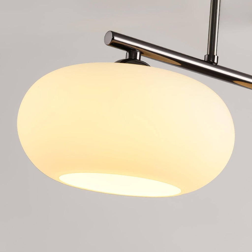 Lámpara colgante de techo contemporánea con 3 luces y globos de vidrio | Ormexis