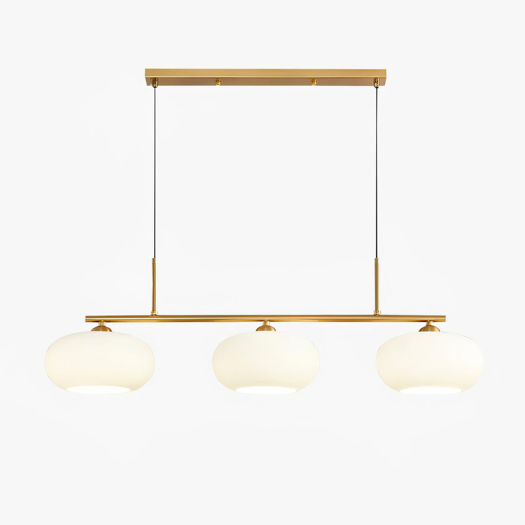 Lámpara colgante de techo contemporánea con 3 luces y globos de vidrio | Ormexis