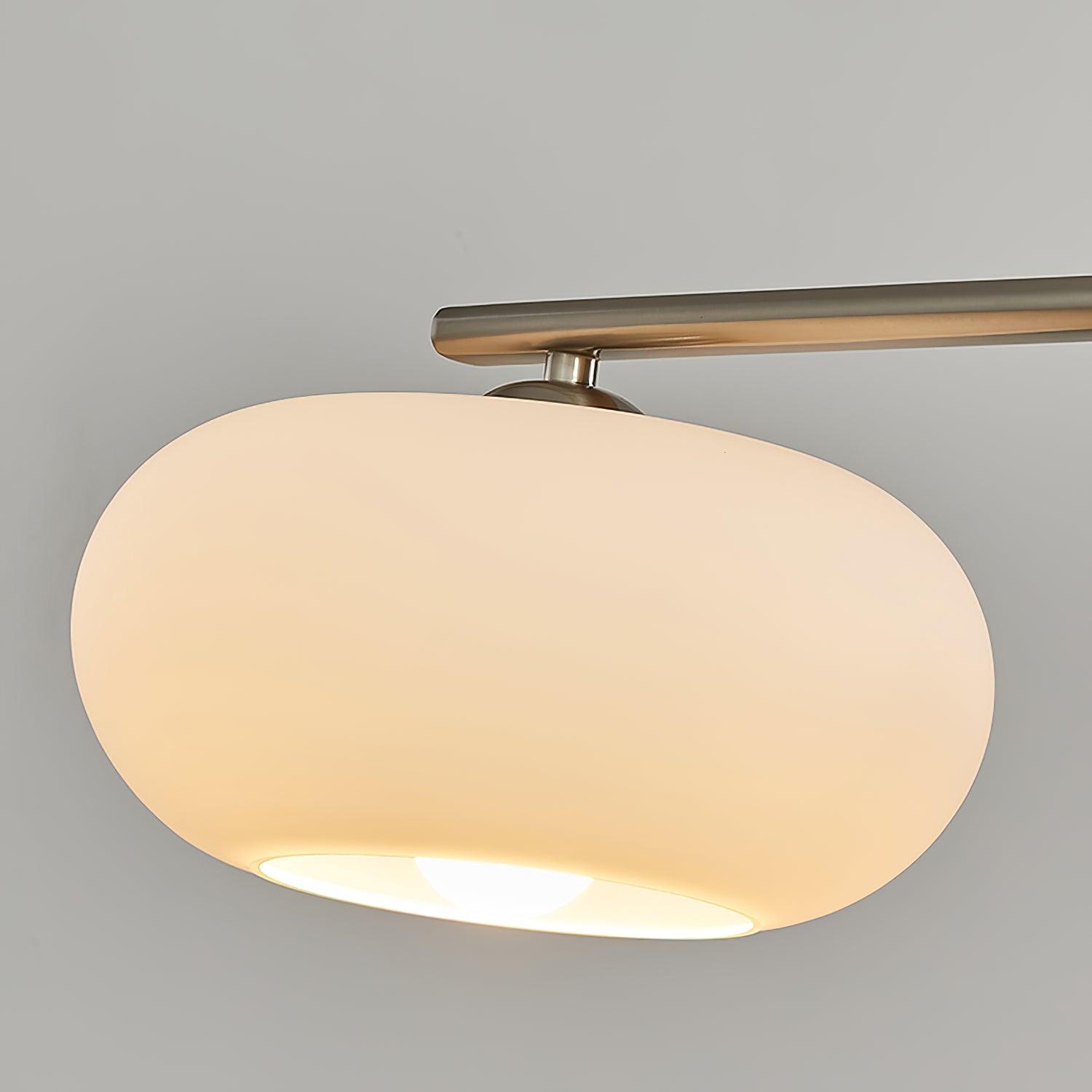 Lámpara colgante de techo contemporánea con 3 luces y globos de vidrio | Ormexis