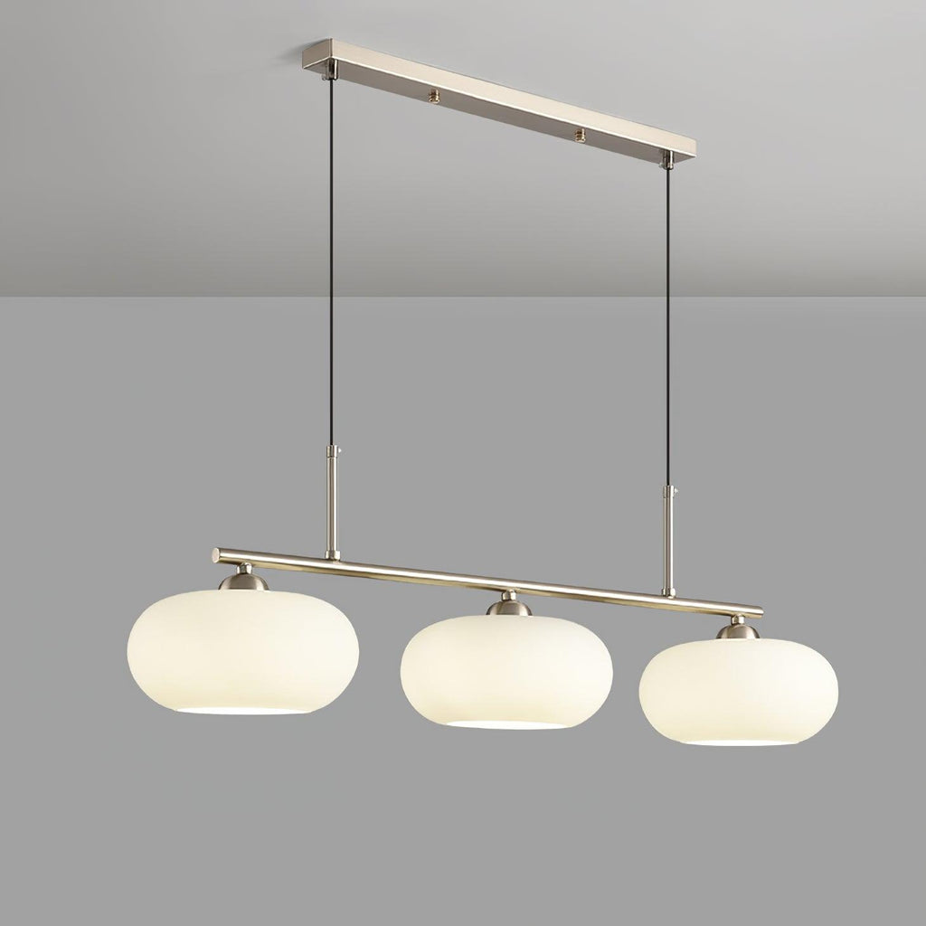 Lámpara colgante de techo contemporánea con 3 luces y globos de vidrio | Ormexis